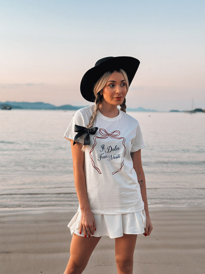 T-SHIRT BRUNA OFF WHITE 100% ALGODÃO M/M