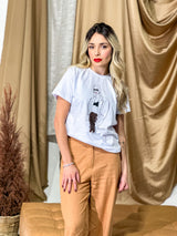 T-SHIRT SERENA BRANCO 100% ALGODÃO M/M