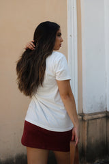 REF:660  T-SHIRT MATILDE OFF WHITE 100% ALGODÃO M/M