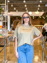 T-SHIRT  OVER DELPHINE AREIA 100% ALGODÃO M/M